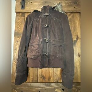 Vintage Abercrombie & Fitch Women's Brown Jacket M